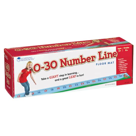 Learning Resources&#xAE; 0-30 Number Line Floor Mat